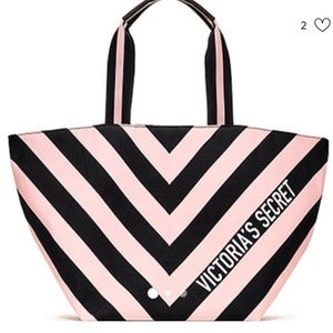 Victoria's Secret Chevron Tote